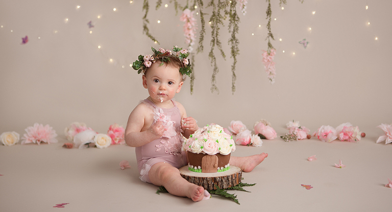 cake smash photography session Hampton roads Virginia