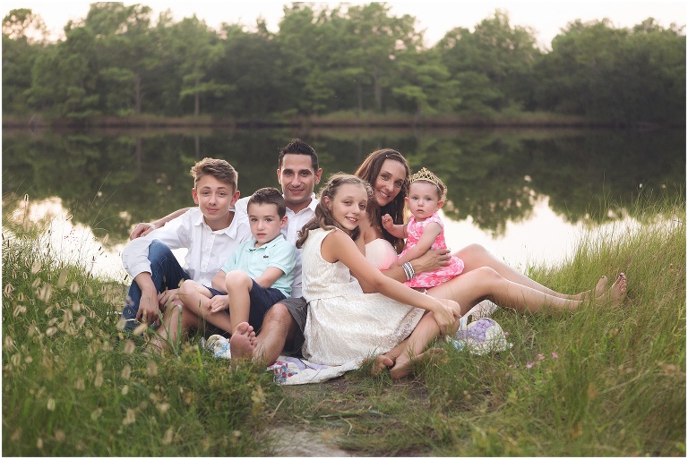Gorgeous family of five at pleasure house point