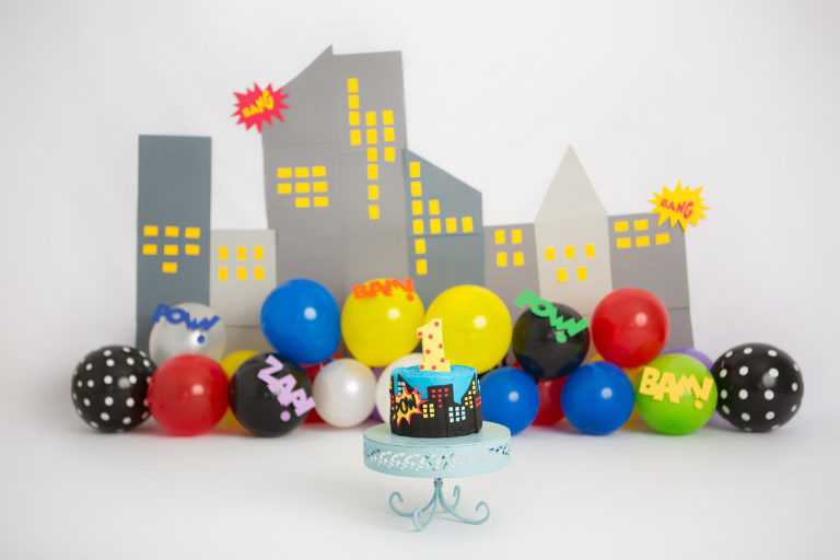 Chesapeake Cake Smash Super hero session